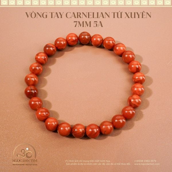 Carnelian hỗ trợ điền khuyết mệnh Hỏa