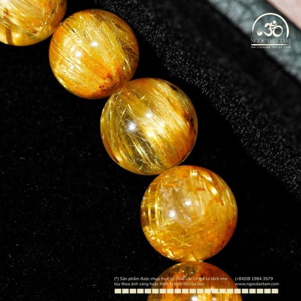 thạch anh tóc vàng đồng trục