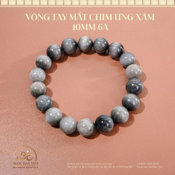 vòng tay mắt chim ưng xám cho người mệnh kim