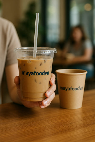 so sánh cốc giấy chất lượng cao và cốc giấy giá rẻ ngoài chợ dễ biến dạng