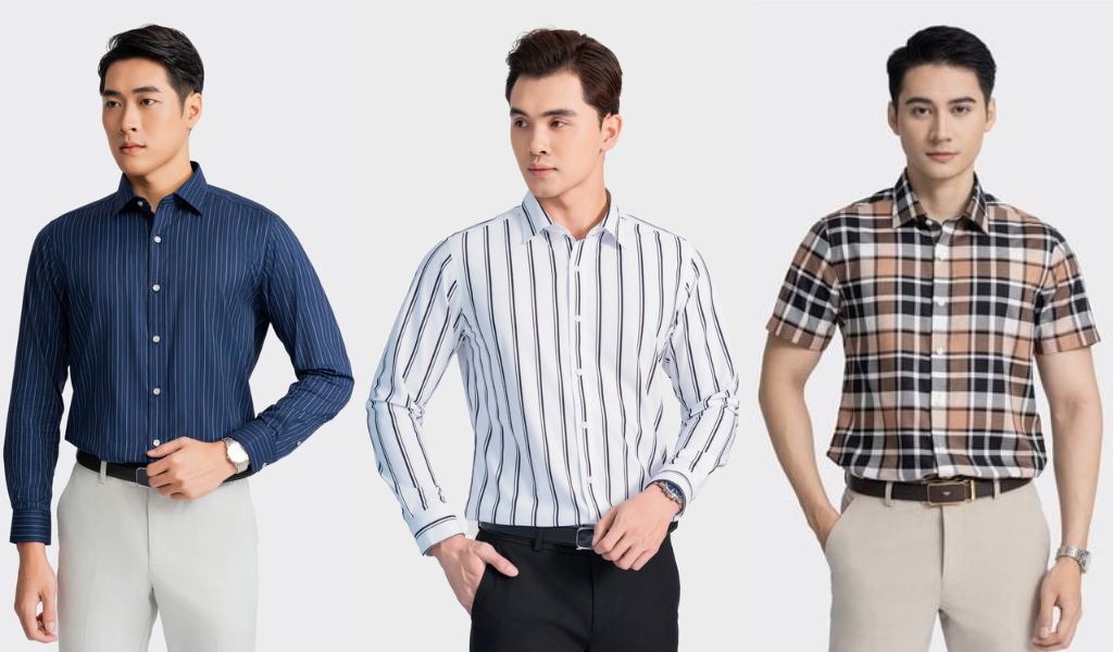 Công thức phối đồ sơ mi kẻ sọc nam