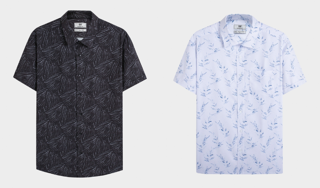 Áo sơ mi Insidemen họa tiết trừu tượng