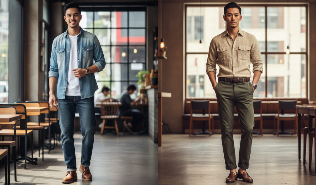 Màu sắc tinh tế giúp phóng đại vóc dáng cho người gầy