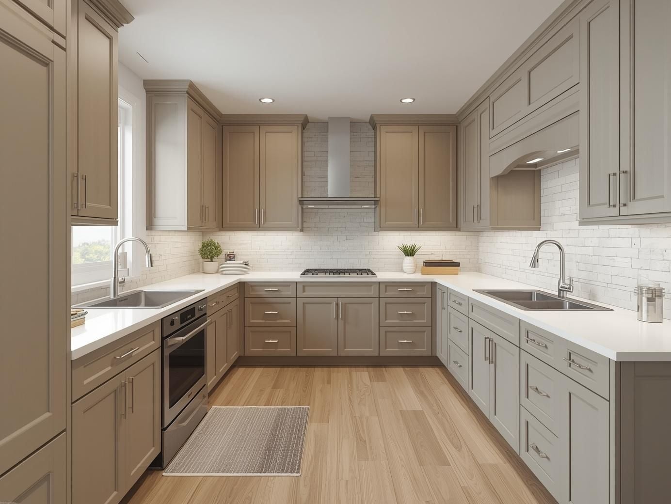 Two-tone-kitchen-cabinets
