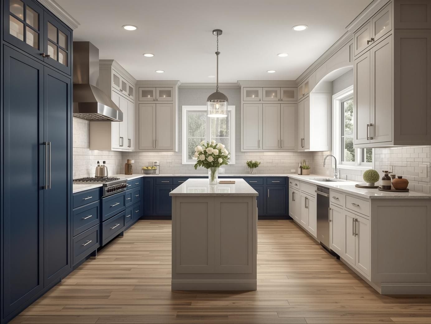two-tone-blue-cabinets