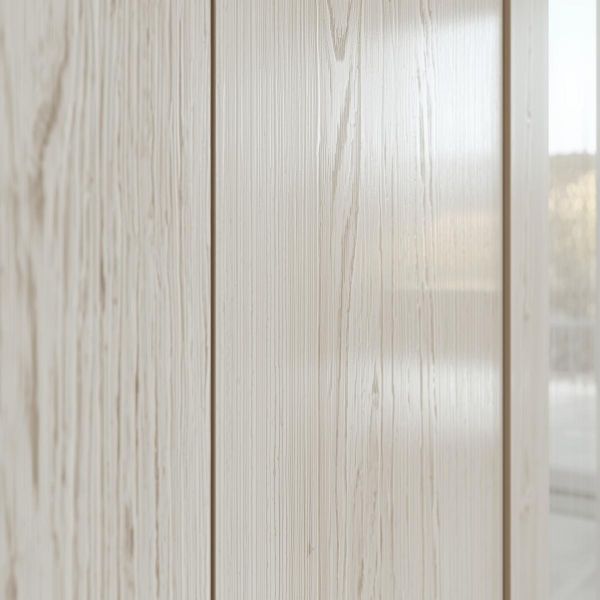 Oak white cabinets by VIC Cabinet Vietnam in a modern luxury kitchen with natural light and warm tones.