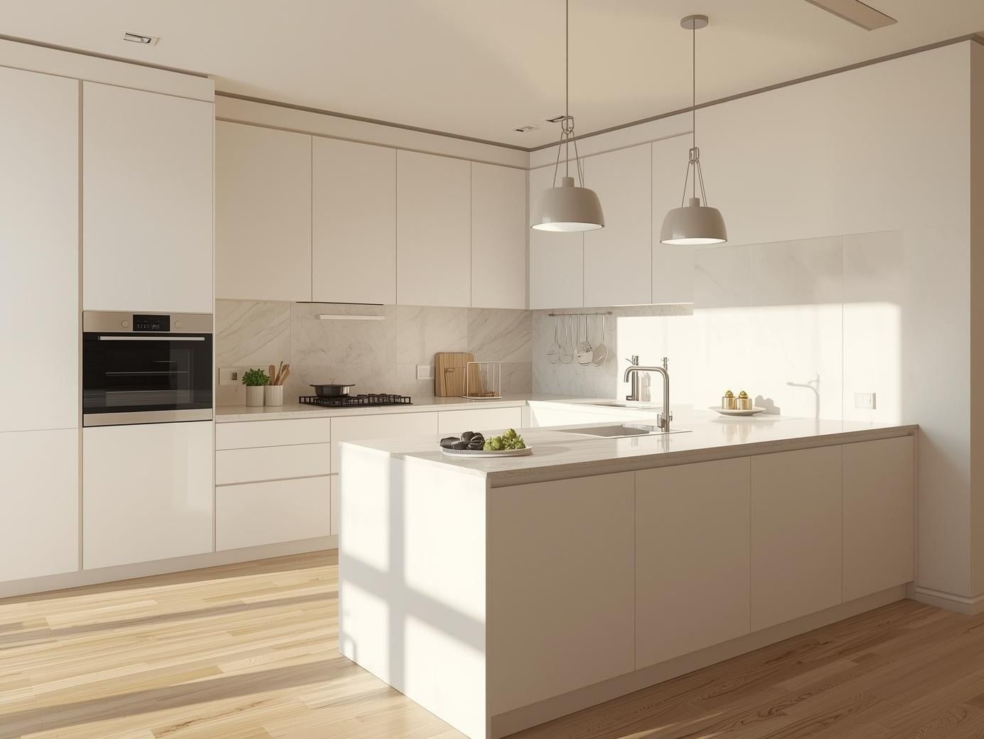 How Lighting and Space Affect White Kitchen Cabinets