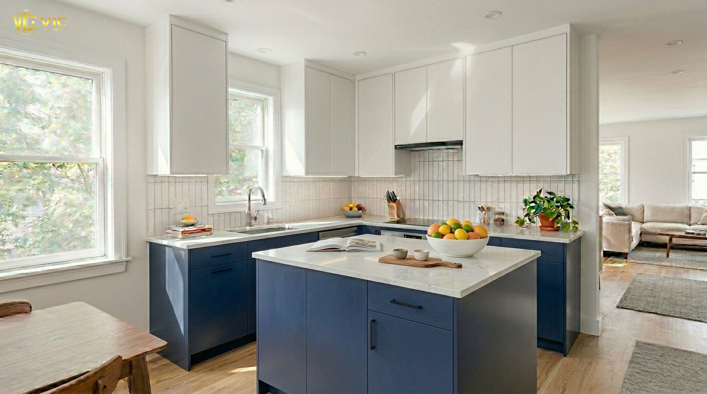 Navy Painted Kitchen Cabinet Ideas
