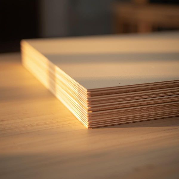 Different plywood thickness options used by VIC Cabinet Vietnam for cabinet construction.