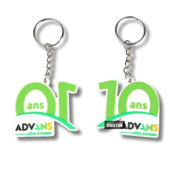 móc khóa cao su 2d, 3d