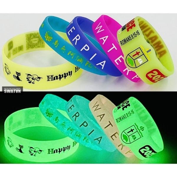 vòng tay cao su dạ quang