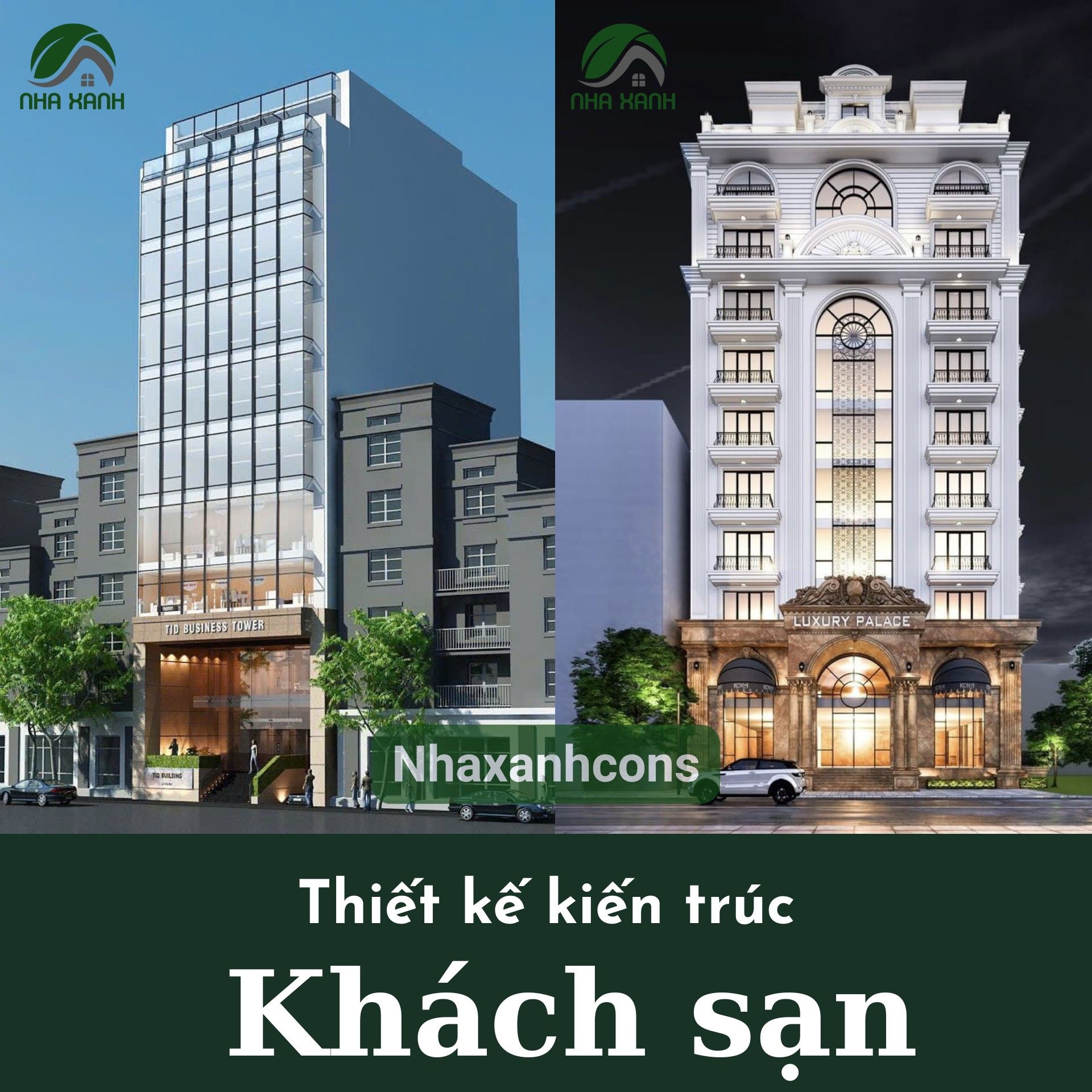 Thiết kế kiến trúc khách sạn đẹp tại TPHCM
