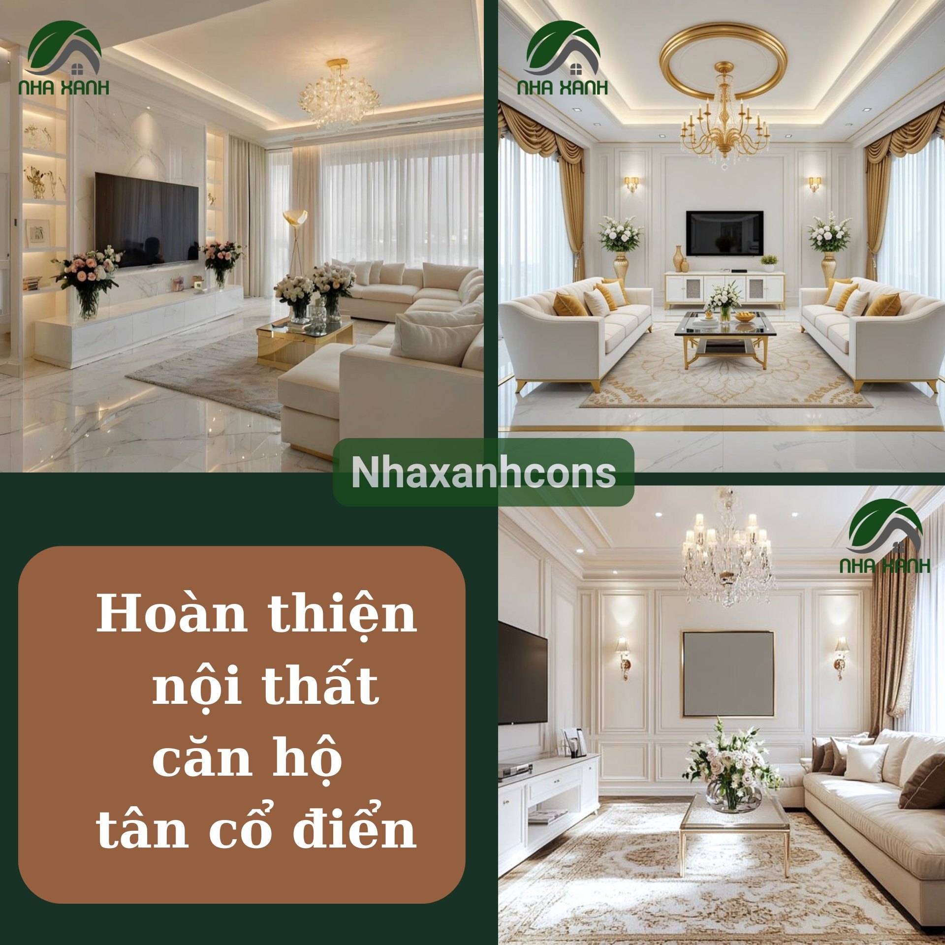 Hoàn thiện nội thất căn hộ tân cổ điển tại Conic Boulevard – Bình Chánh