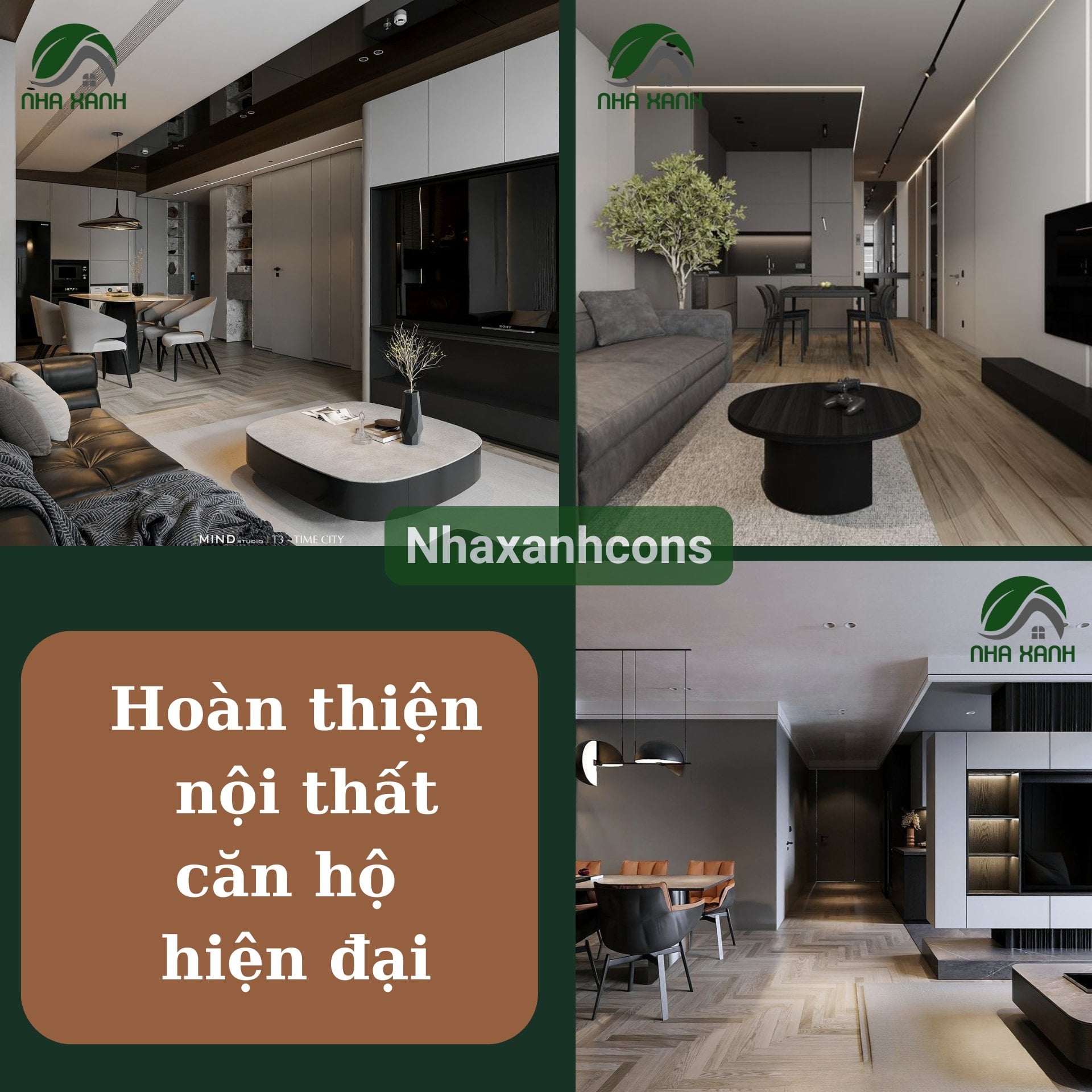 Thiết kế nội thất căn hộ hiện đại Tecco Green Nest, Quận 12, TPHCM