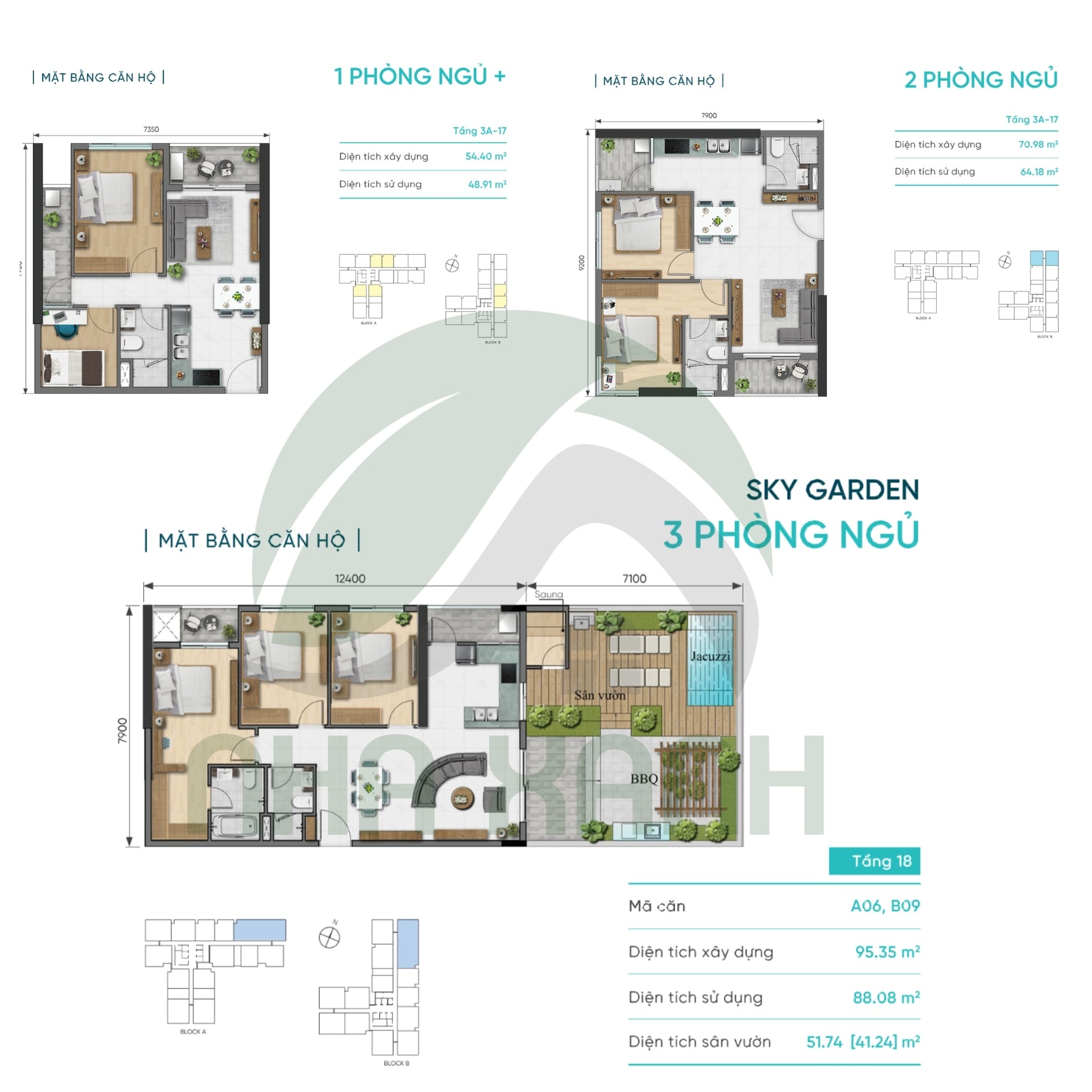 Mặt bằng căn hộ D-Aqua Bình Đông TPHCM