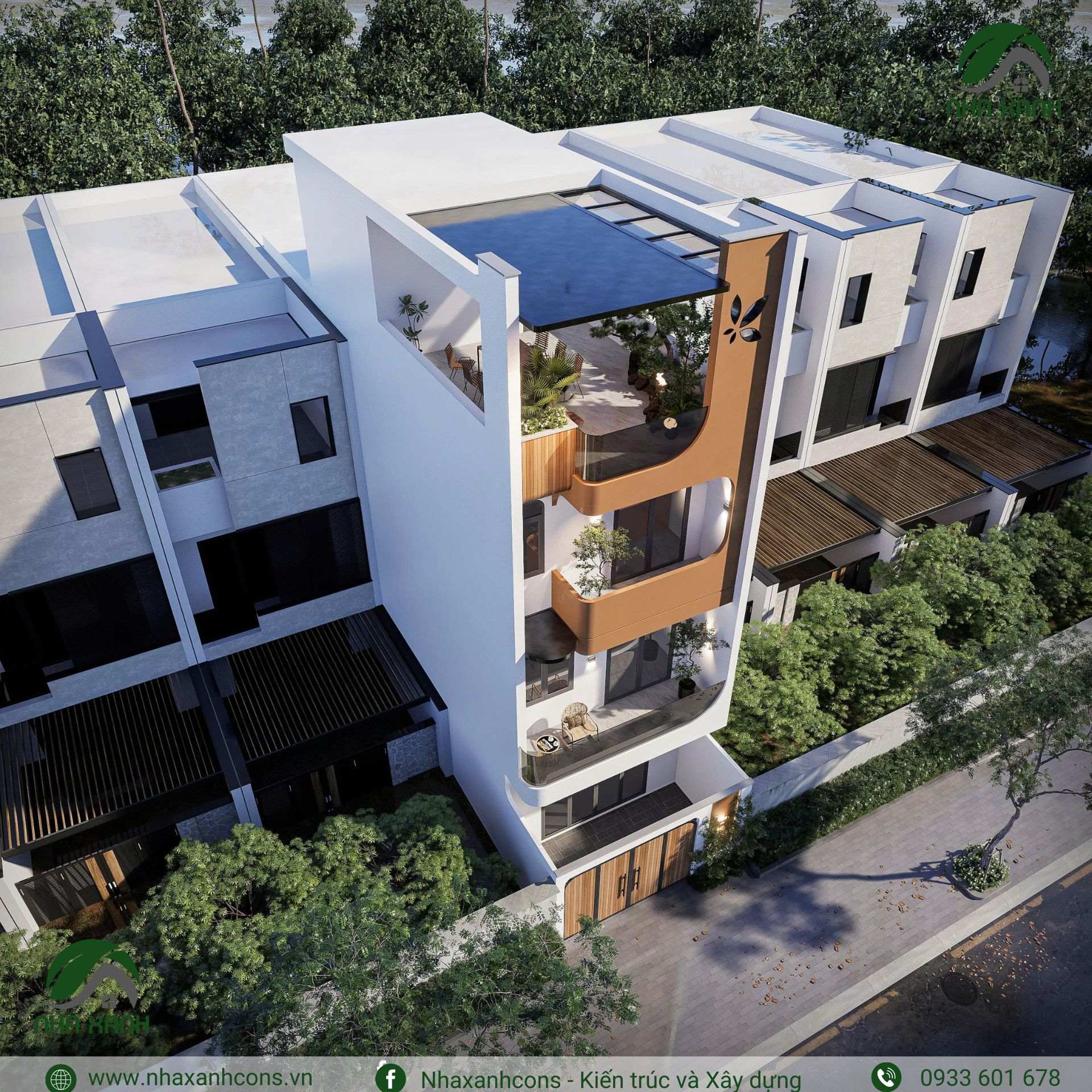 Nhà 3 tầng hiện đại