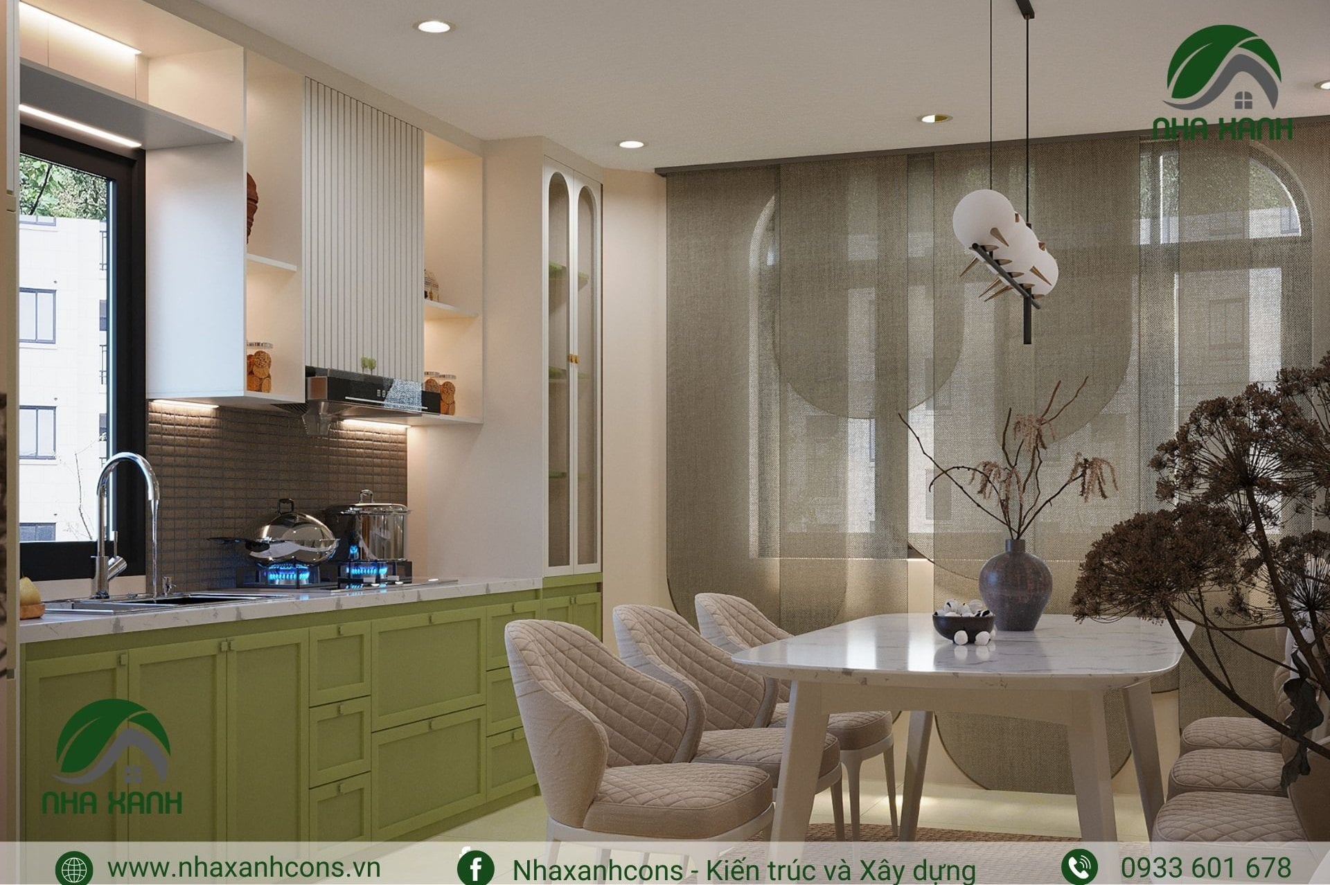 nội thất bàn bếp hiện đại
