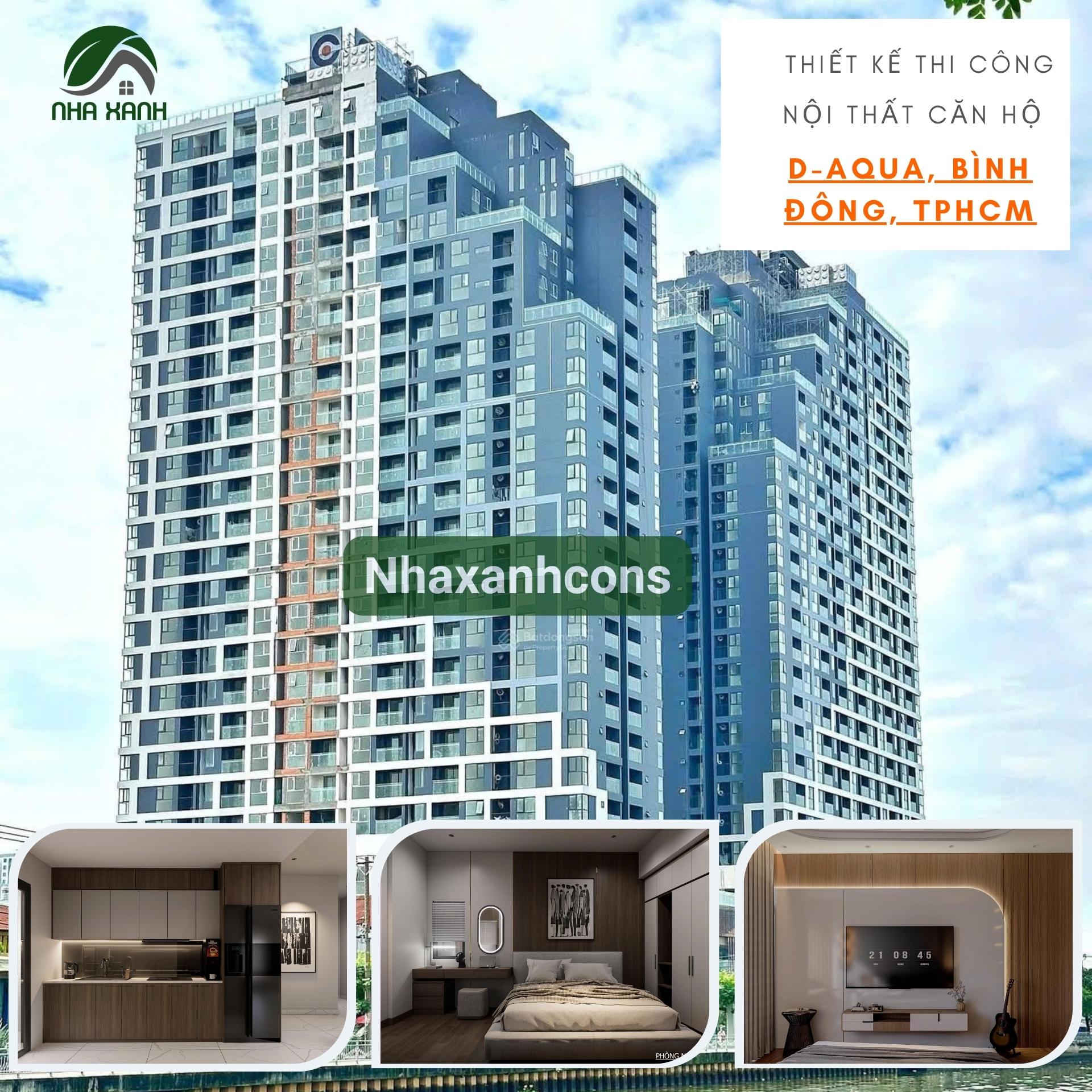 Thiết kế nội thất căn hộ D-Aqua Bình Đông TPHCM