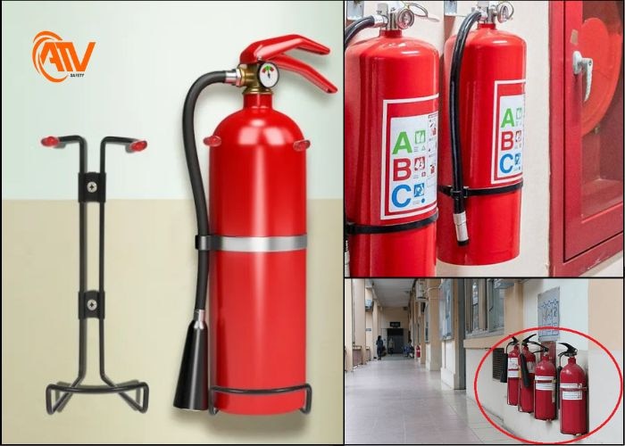 Treo bình và đặt đúng bình chữa cháy hợp lý