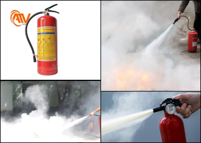Bình chữa cháy dạng bột phổ biến