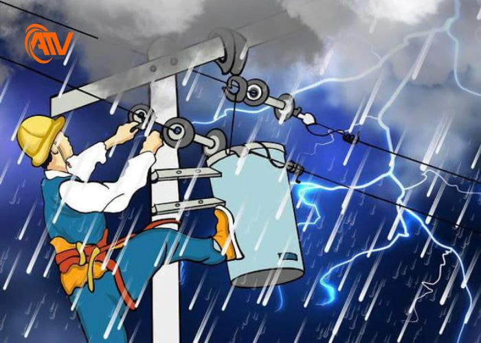 Bão ảnh hưởng cho người dân về an toàn điện