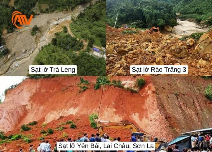 Các vụ sạt lở đất điển hình ở Việt Nam ảnh hưởng nặng nề cho người và tài sản