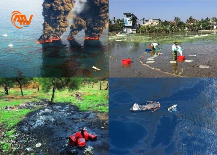 Những sự cố tràn dầu phổ biến