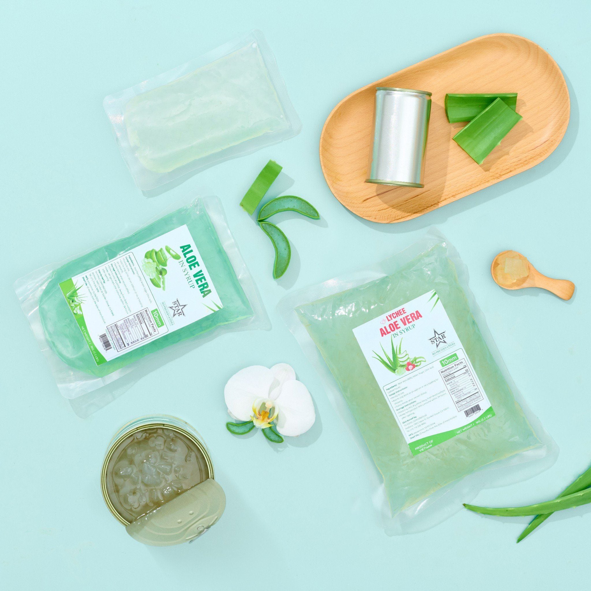 Các dòng sản phẩm của GC Food được đánh giá cao nhờ vùng nguyên liệu nha đam sạch, giữ trọn hương vị tự nhiên.