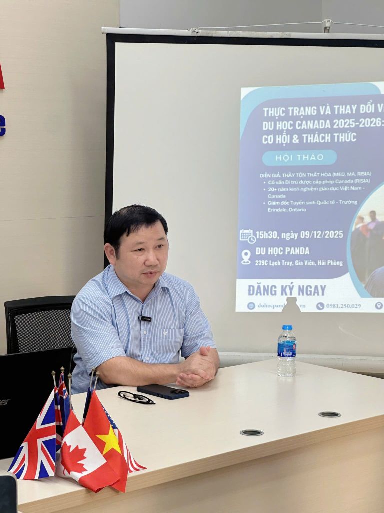 Hội thảo “Thực trạng và thay đổi visa du học Canada 2025–2026” do Du học PANDA tổ chức