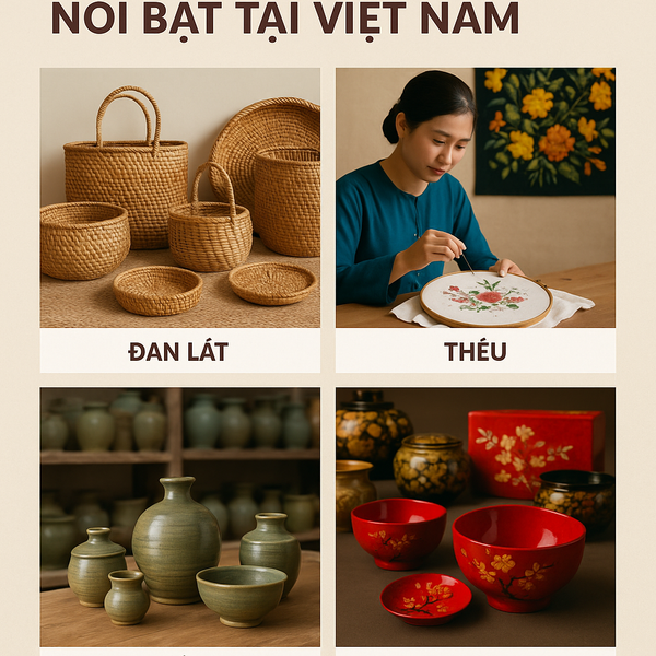 Các Dòng Thủ Công Mỹ Nghệ Nổi Bật Tại Việt Nam