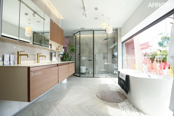 Không gian nhà vệ sinh mẫu đẹp tại showroom Arrow