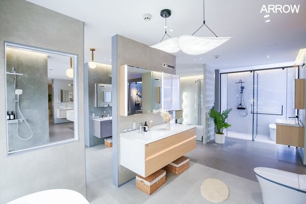 Trải nghiệm nhà tắm đẹp, nhà vệ sinh thiết kế mới lạ tại showroom Arrow