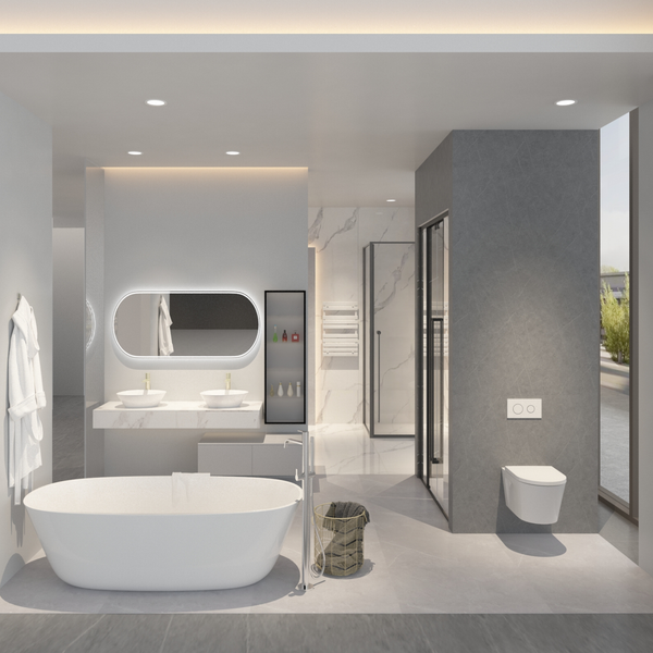 Cách vệ sinh buồng tắm kính bị ố vàng bám cặn canxi hiệu quả