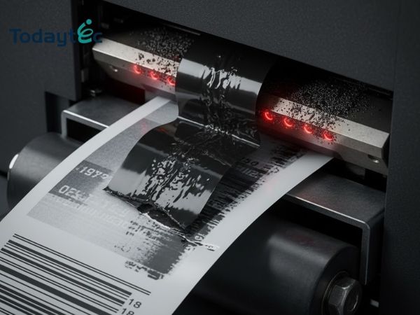 dùng ribbon kém chất lượng