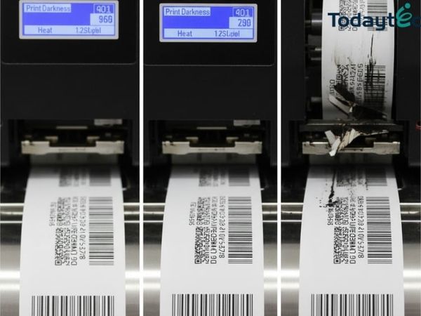 cách điều chỉnh nhiệt độ in ribbon