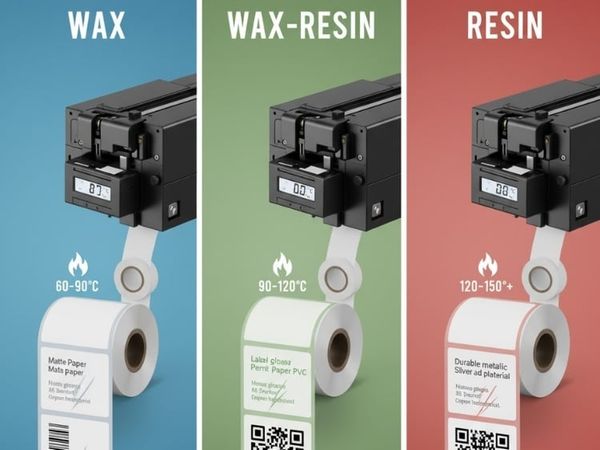 cách điều chỉnh nhiệt độ in ribbon