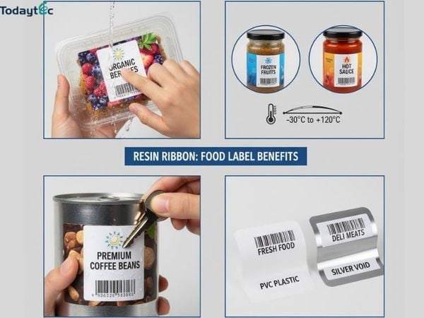resin ribbon in tem nhãn thực phẩm