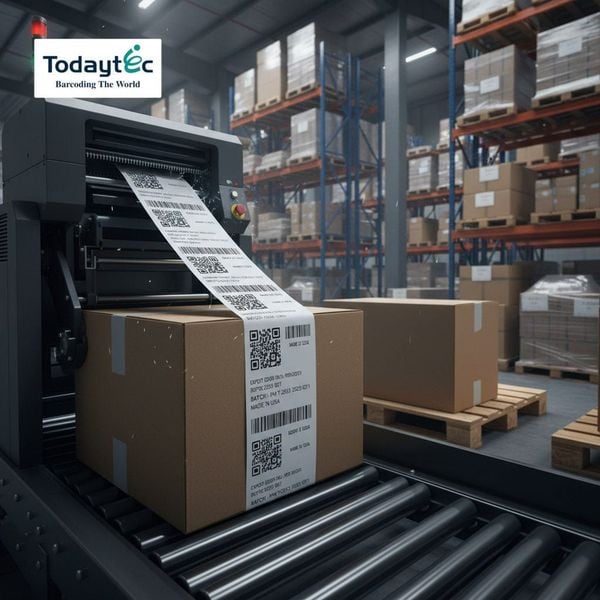 mực in mã vạch thùng hàng vận chuyển logistics