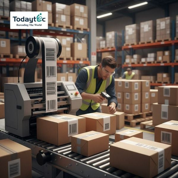 mực in mã vạch thùng hàng vận chuyển logistics
