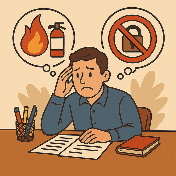 Rủi ro PCCC & an ninh cửa hàng/kho khi kinh doanh văn phòng phẩm