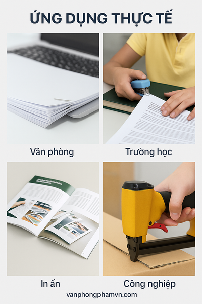 Ứng dụng của kim bấm – ghim bấm