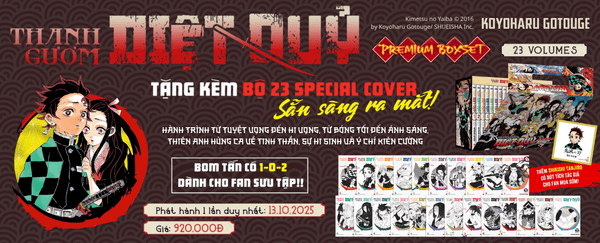 Premium Boxset Thanh Gươm Diệt Quỷ Kimetsu No Yaiba - Bộ Sưu Tập Đặc Biệt Kỷ Niệm 5 Năm