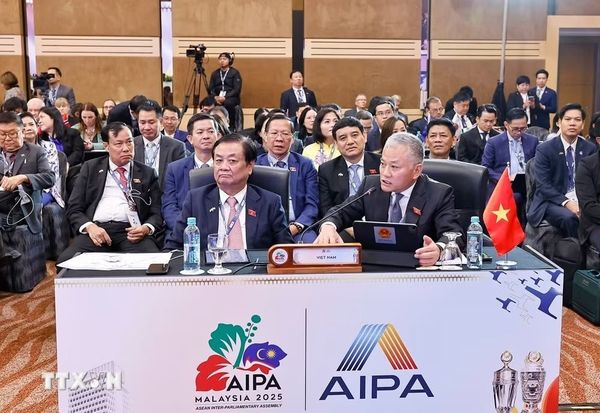 Chủ tịch Quốc hội Trần Thanh Mẫn tham dự Lễ khai mạc Đại hội đồng lần thứ 150 của Liên minh Nghị viện Thế giới (IPU-150) tối 5/4/2025, tại thủ đô Tashkent (Uzbekistan). (Ảnh: Doãn Tấn/TTXVN)