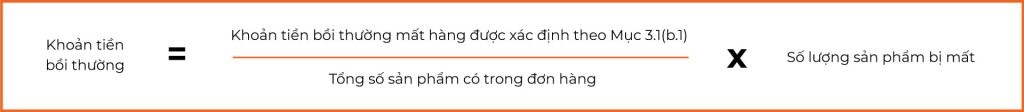 Công thức tính khoản tiền bồi thường