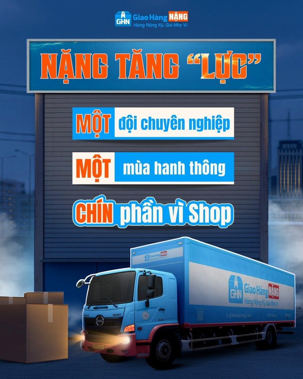 Giao Hàng Nặng mang lại giải pháp vận chuyển thông minh