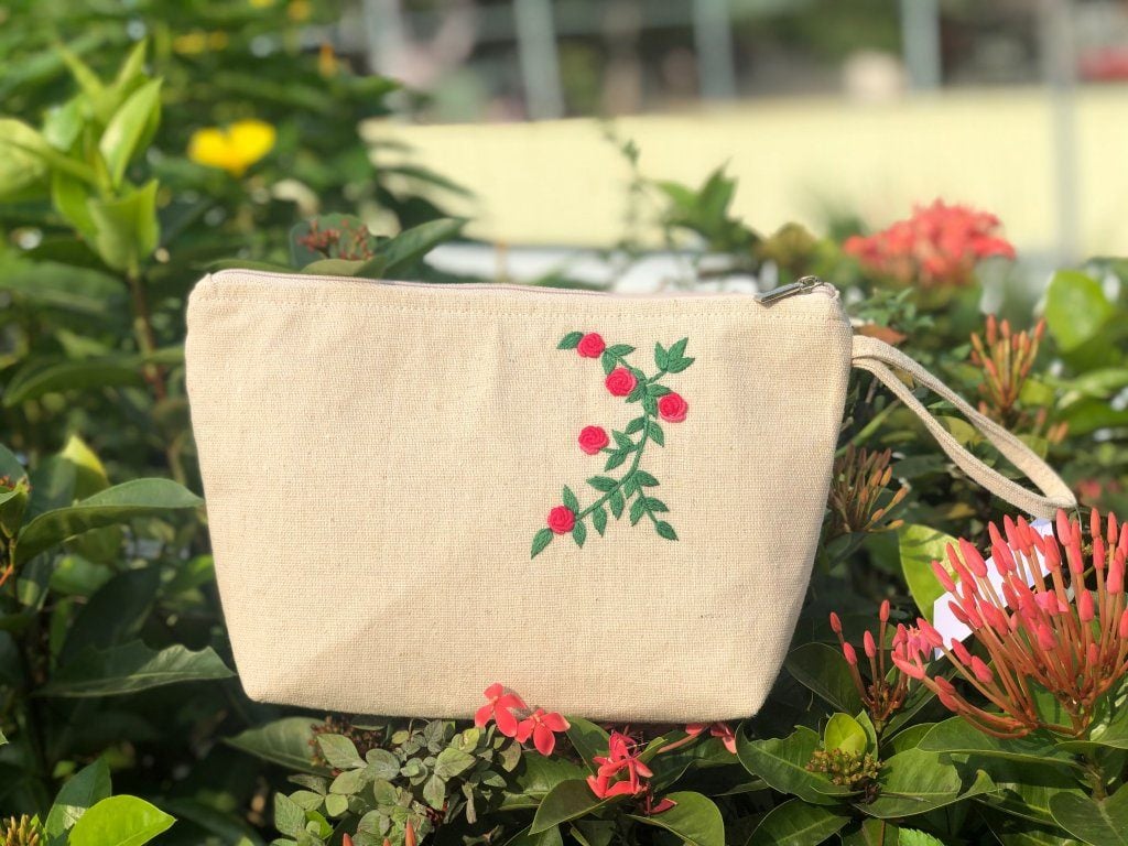 Túi vải thêu tay thủ công