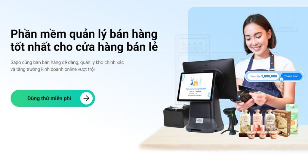Phần mềm bán hàng tạp hóa miễn phí Sapo POS