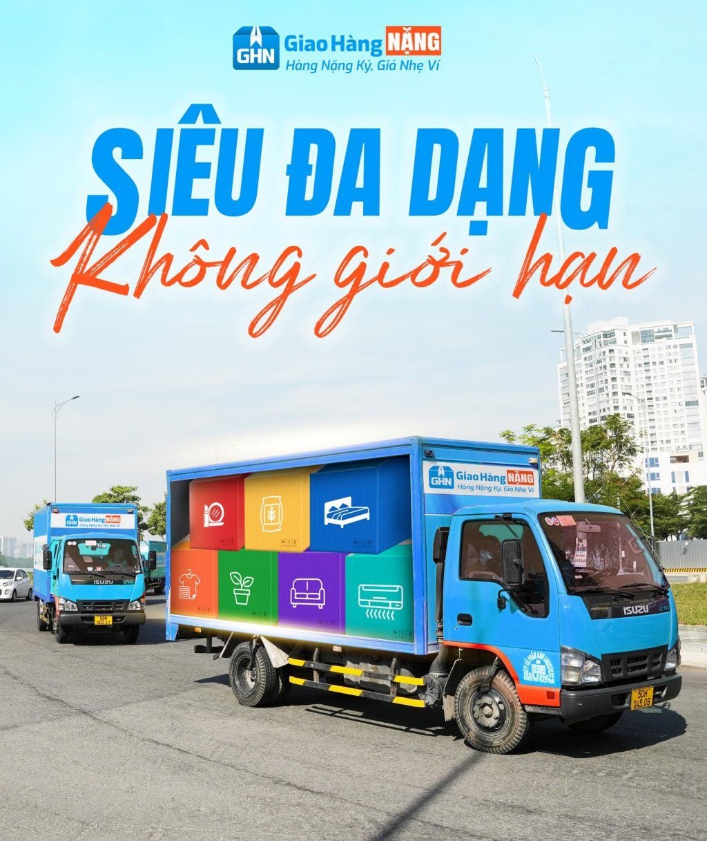 Giao Hàng Nặng vận chuyển đa dạng mặt hàng