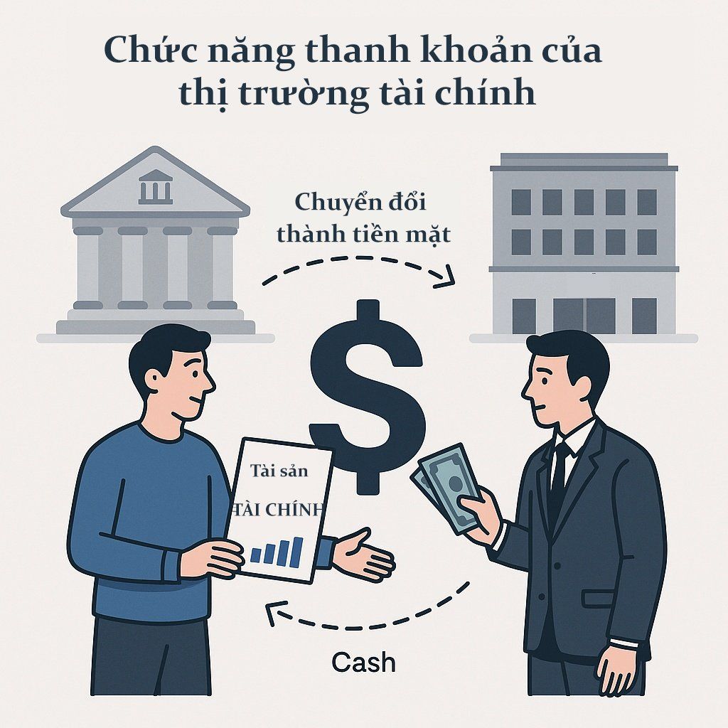 Ảnh minh họa cho chức năng thanh khoản của thị trường tài chính