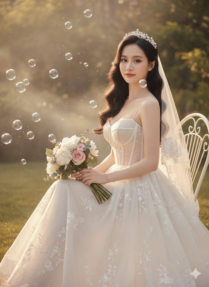 Ảnh 4 - Cô dâu cổ điển trong vườn với ánh nắng